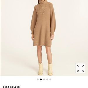 J CREW Wool and recycled-cashmere turtleneck sweater-dress. Size XL. NWOT